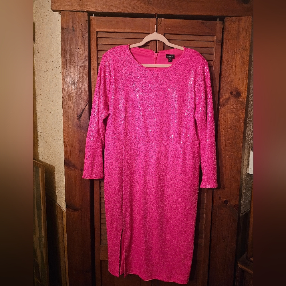 Torrid Pink Sequin Dress